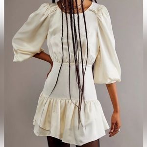 LoveShackFancy Teyana Silk Mini Dress